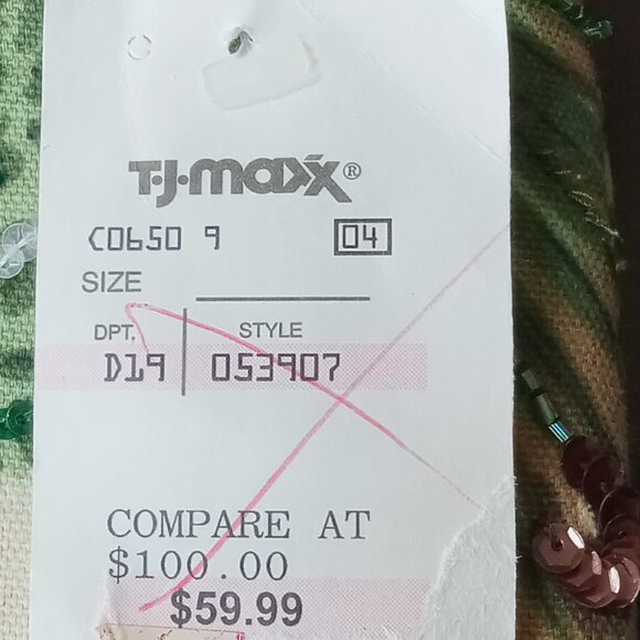 $100 NWT! Exquisite Tote w/Sparkly Flowers & Leopard - Picture 7 of 12